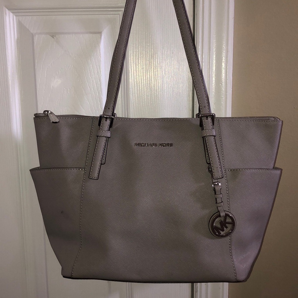 Grey Michael Kors purse